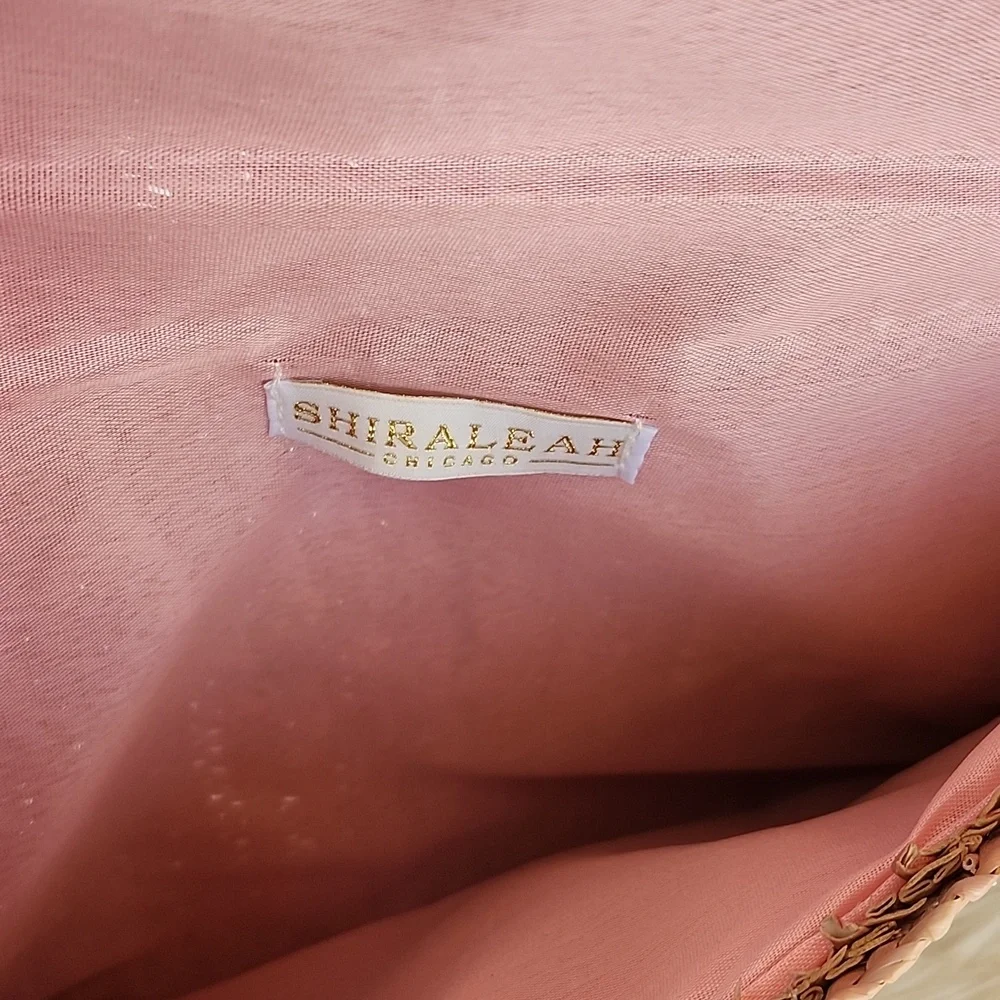 NWT SHIRALEAH FORTUNA STRAW CLUTCH - Picture 10 of 11